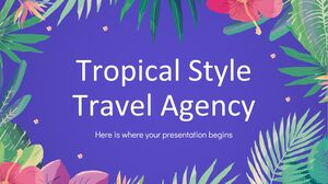 Agentie de turism in stil tropical