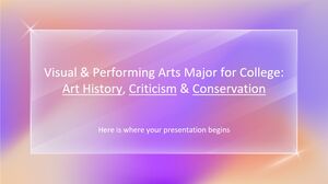 สาขาวิชาทัศนศิลป์และศิลปะการแสดงสำหรับวิทยาลัย: ประวัติศาสตร์ศิลปะ การวิจารณ์ และการอนุรักษ์