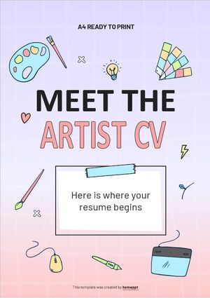 Faceți cunoștință cu CV-ul artistului