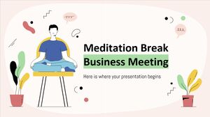 Pertemuan Bisnis Istirahat Meditasi