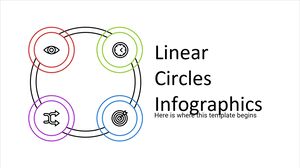 Infografica dei cerchi lineari