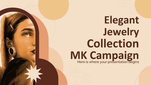 Campaña de marketing de colección de joyas elegantes