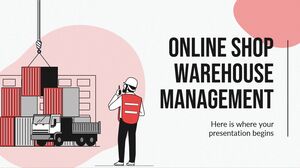Online Shop Warehouse Management