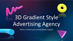 وكالة إعلانات 3D Gradient Style
