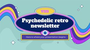 Newsletter retrò psichedelica VHS