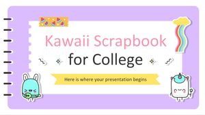 Álbum de recortes Kawaii para faculdade