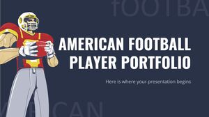 Amerikan Futbolu Oyuncu Portföyü