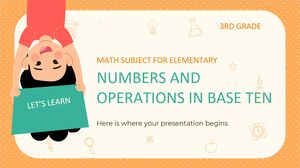 مادة الرياضيات للمرحلة الابتدائية - الصف الثالث: الأعداد والعمليات في الأساس العاشر