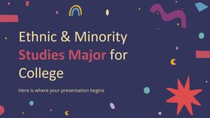 Hauptfach Ethnische Studien und Minderheitenstudien für das College