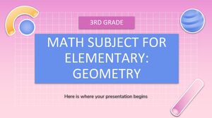 Asignatura de Matemáticas para Primaria - 3er Grado: Geometría