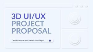 اقتراح مشروع UI/UX ثلاثي الأبعاد