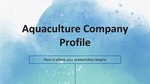 Профиль компании в сфере аквакультуры