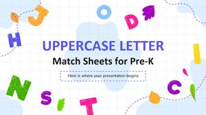 Uppercase Letter Match Sheets for Pre-K