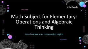 Przedmiot matematyczny dla klasy podstawowej - klasa 4: Operacje i myślenie algebraiczne