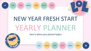New Year Fresh Start Yearly Planner