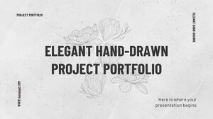 Элегантное портфолио проектов, нарисованное от руки