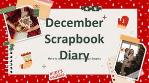 Scrapbook-Tagebuch für Dezember