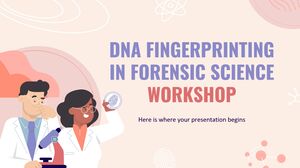 Workshop de impressão digital de DNA em ciência forense