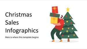 Infográficos de vendas de Natal