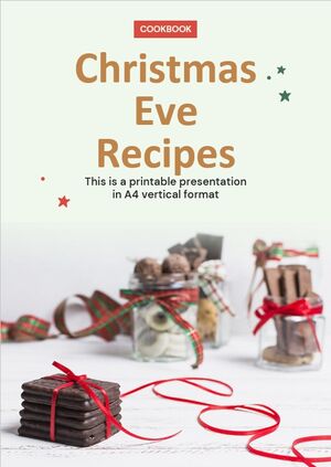 Livre de recettes de recettes pour le réveillon de Noël