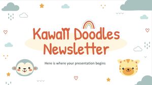 Bulletin d'information sur les griffonnages Kawaii