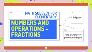 Materia de Matemáticas para Primaria - 3er Grado: Números y Operaciones – Fracciones