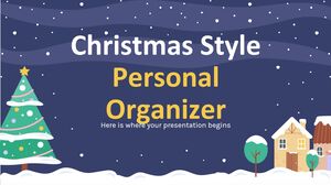 Organizador personal estilo navideño