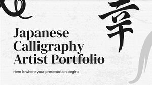 Japon Kaligrafi Sanatçısı Portföyü