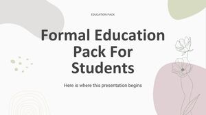 Paquete de educación formal para estudiantes