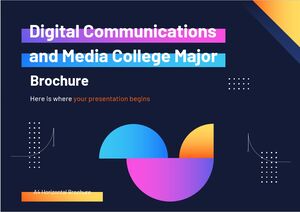 Broszura główna Wyższej Szkoły Komunikacji Cyfrowej i Mediów
