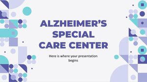 Centro de atención especial para el Alzheimer