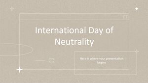 Internationaler Tag der Neutralität