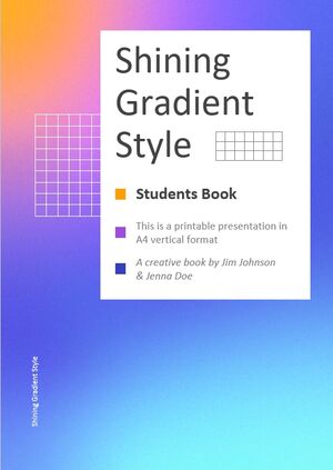 Estilo gradiente brilhante: livro do aluno
