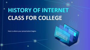 Istoria clasei de internet pentru colegiu