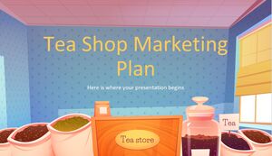 Stile degli studi di animazione: piano di marketing del negozio di tè