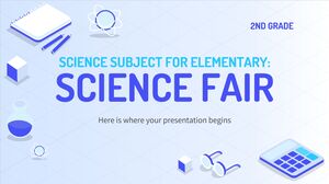 Materia di Scienze per Elementari - 2° Grado: Fiera della Scienza