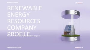 Profil Perusahaan Sumber Daya Energi Terbarukan