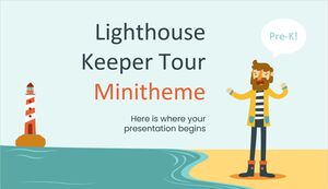 Minimotyw wycieczki Lighthouse Keeper dla dzieci w wieku przedszkolnym