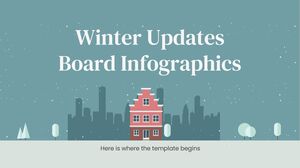Infografía del tablero de actualizaciones de invierno