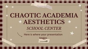 Chaotic Academia Aesthetics School Center