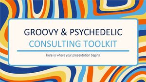 Kit de ferramentas de consultoria bacana e psicodélico