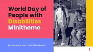 Minithema zum Welttag der Menschen mit Behinderungen