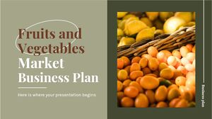 Planul de afaceri al pieței de fructe și legume