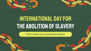 Ziua internațională pentru abolirea sclaviei