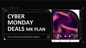 Piano MK delle offerte del Cyber ​​Monday