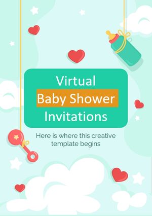 Virtuelle Einladungen zur Babyparty