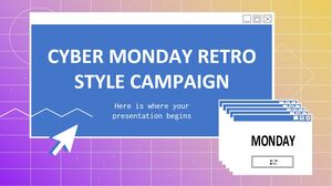 Cyber Monday Retro Style Campaign