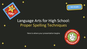 고등학교 - 9학년을 위한 언어: 올바른 철자법