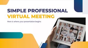 Pertemuan Virtual Profesional Sederhana