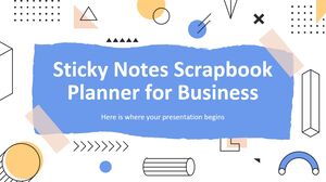 Planer notesu samoprzylepnego dla firm